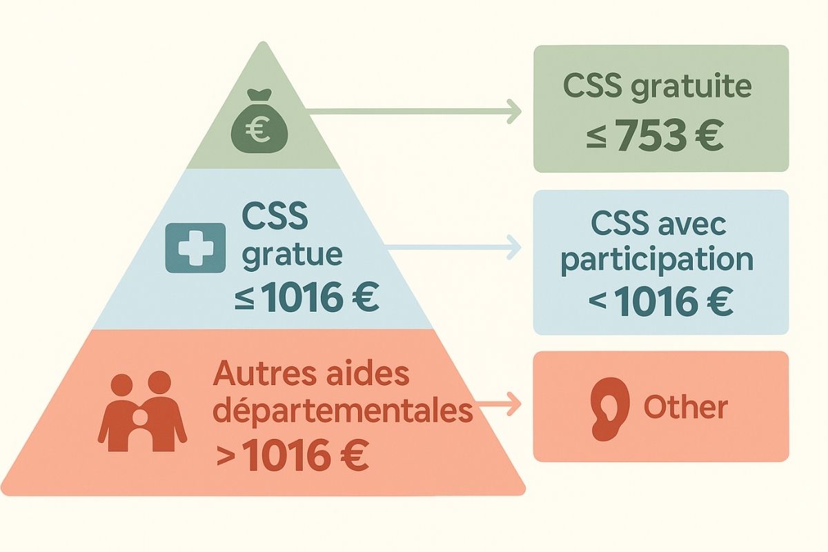 Seniors organisant leur budget santé retraite et anticipant les dépenses médicales futures avec documents et tablette numérique
